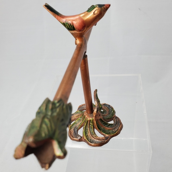 Copper Bird Tree Jewelry Holder Stand - Picture 10 of 13
